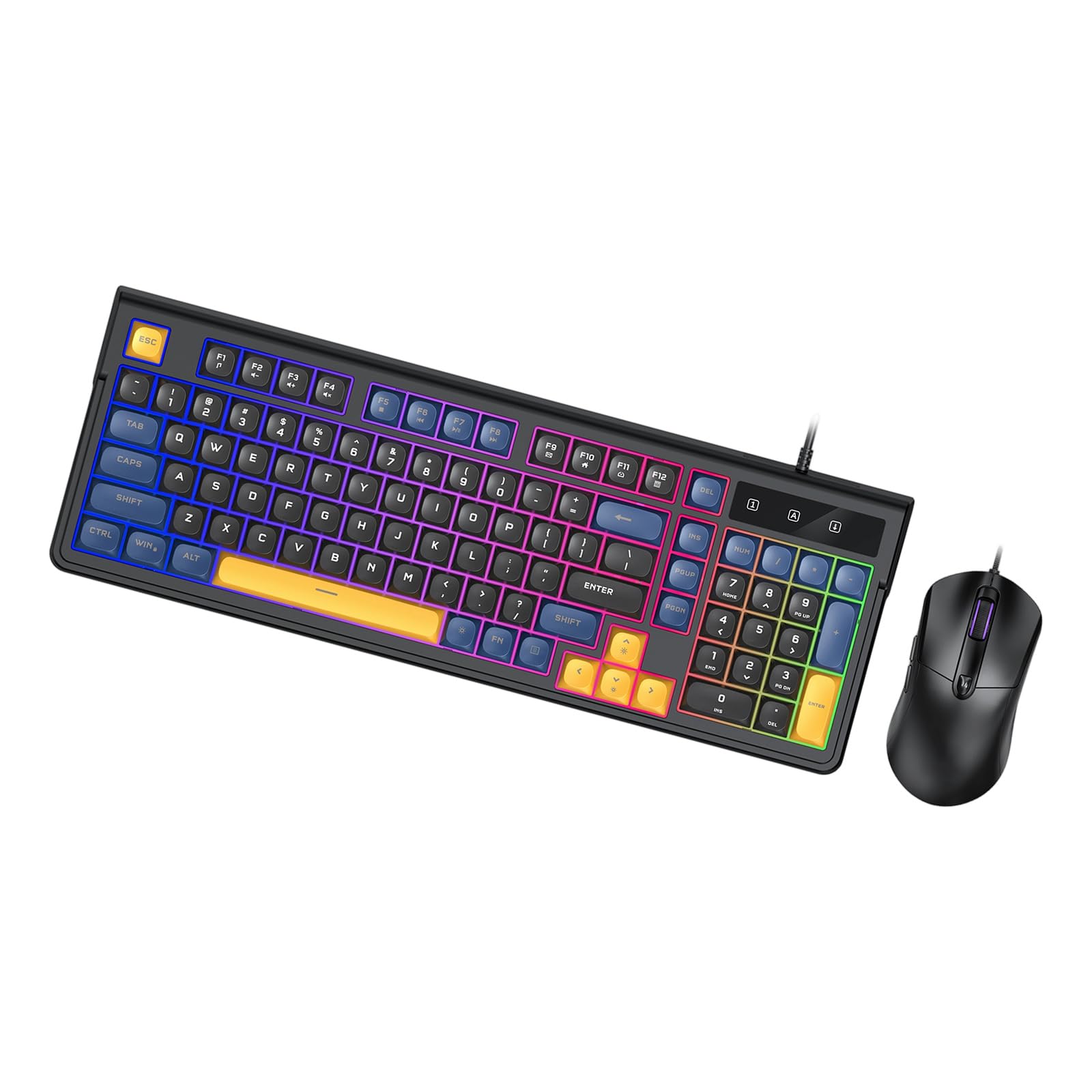 Teclado de cable USB con luces RGB para transformar tu espacio de escritorio 8