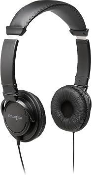 Kensington Hi-Fi Headphones 3.5mm for Kids, for Adults, for School, Padded Adjustable Headband K97602WW,Black