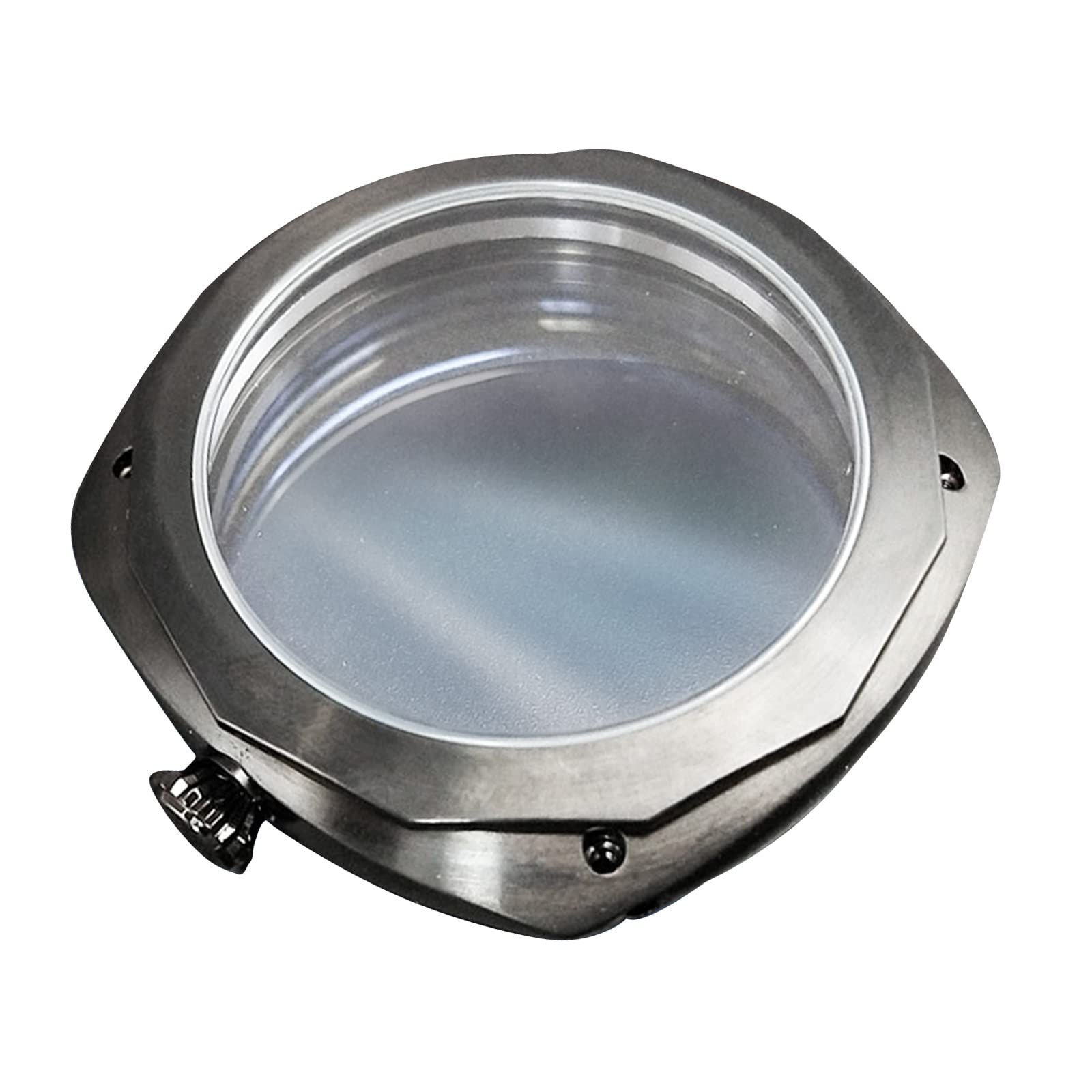 Caja de Reloj de Acero Inoxidable 316L de 45 mm, Color Negro. Accesorios para Relojes con Movimiento ETA 6497/6498.