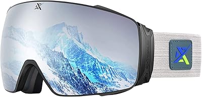 Extremus Cornice Ski Goggles - Interchangeble Lens Most Optically True Vision Choice - Premium Snow Goggles for Men & Women