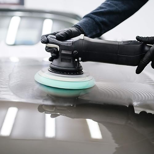 Miniatura 7 de uxcell Kit de almohadilla de pulido de taladro de espuma de 4 pulgadas, 5 almohadillas de esponja planas, 1 almohadilla de respaldo de gancho y