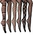 Frenchic Fishnet Lace Stocking Tights Extended Sizes (Pack of 6)