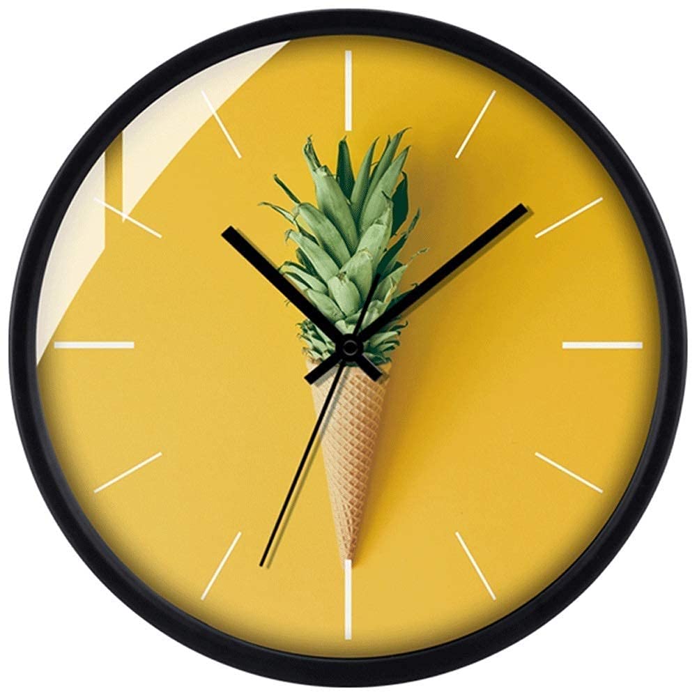 Horloge murale silencieuse 14 pouces moderne avec grand chiffre arabe et mouvement précis