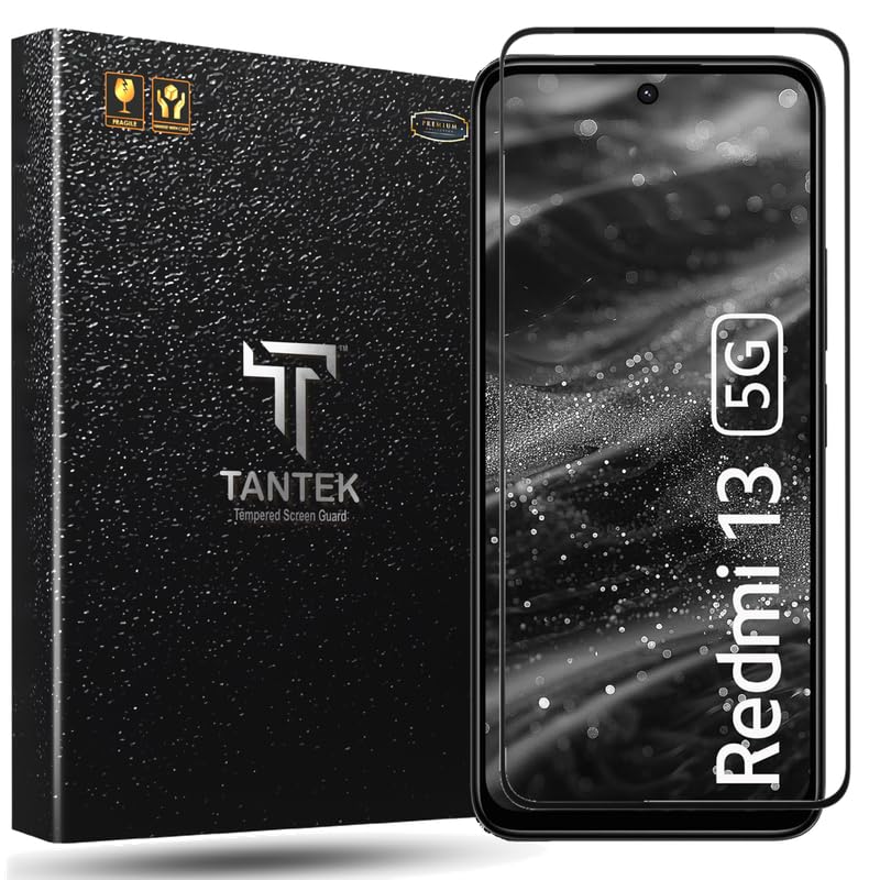 Image of TitanGuard Tempered Glass Screen Protector Guard for Redmi 13 5G / Poco M6 Pro 5G / Redmi 12 5G /4G - 9H Hardness, Military Grade, Anti-Static, Easy Installation Kit - 1 PACK