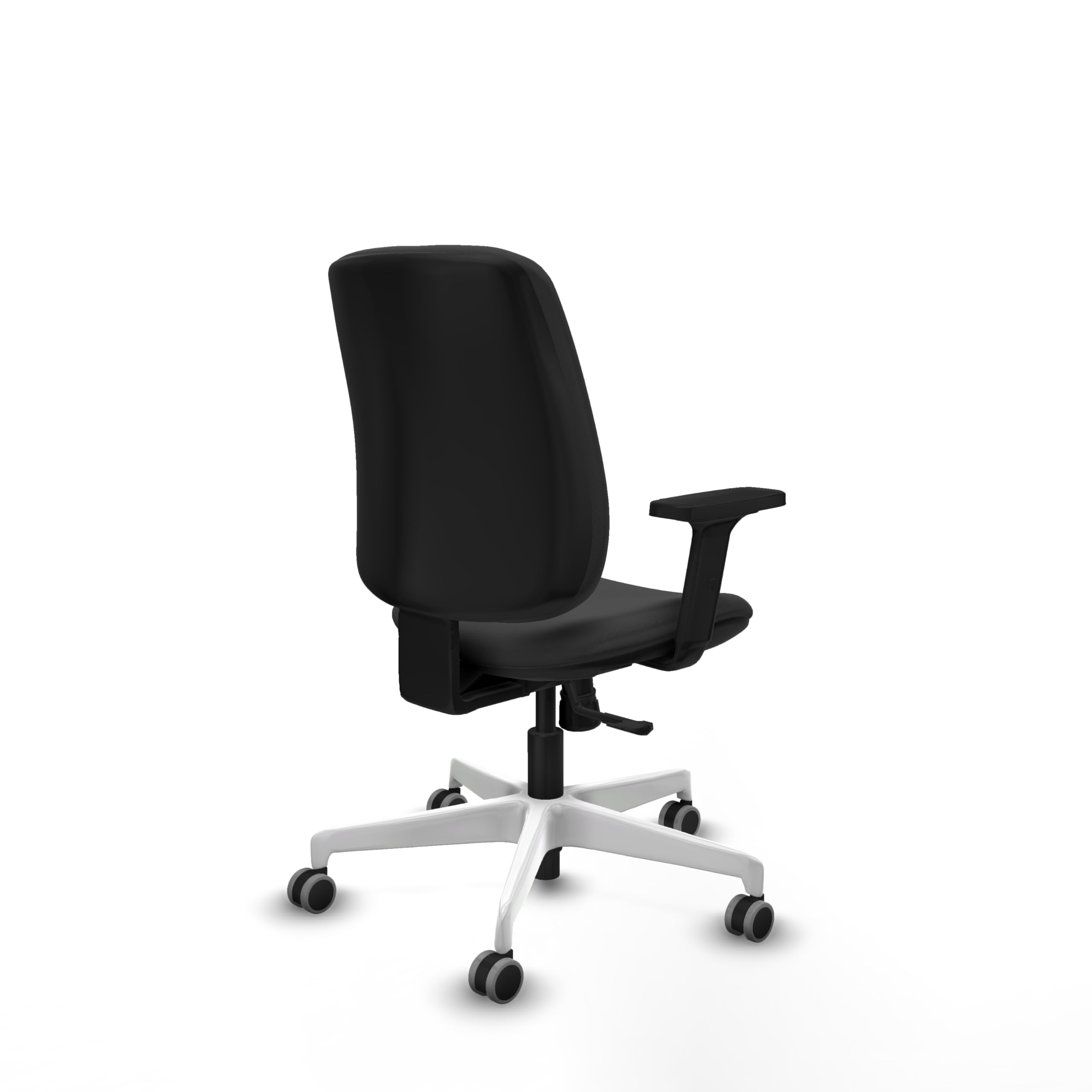 Piqueras y Crespo - Silla Administrativa Alares con Brazos 2D. Equipado con Sincro 4 Posiciones y Espuma Inyectada. con Ruedas 65 Mm Parqué. Gris Oscuro