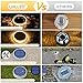 WILLED Solar Step Deck Lights for Outside, Warm White Outdoor Solar Powered Lights for Steps,Stair,Dock,Driveway,Walkway,Sidewalk,Garden (4 Pack)