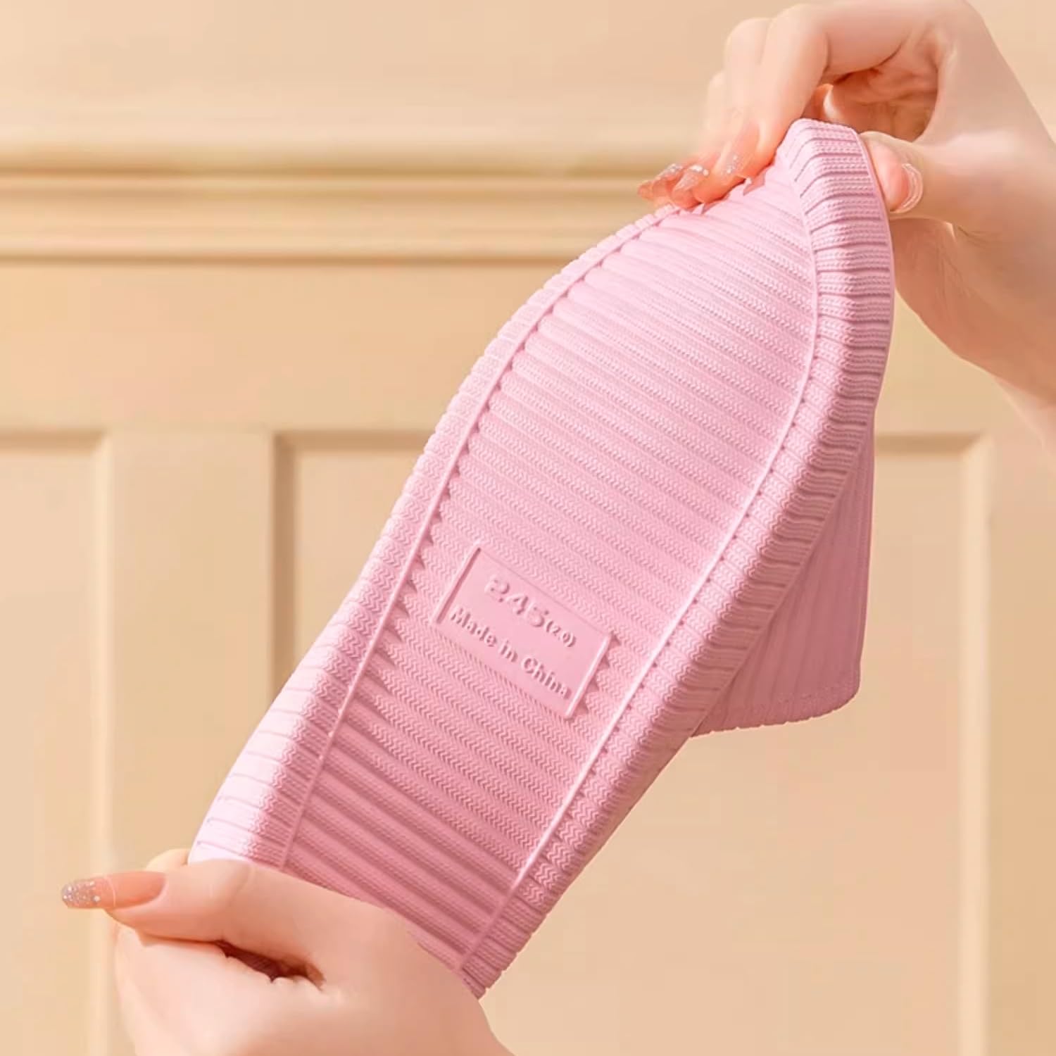 Sliders Pantoufles de douche antidérapantes pour femme - Pour la salle de bain - Pour la plage, la piscine - Séchage rapide - Pour l'intérieur et l'extérieur - Sandales d'été pour femme