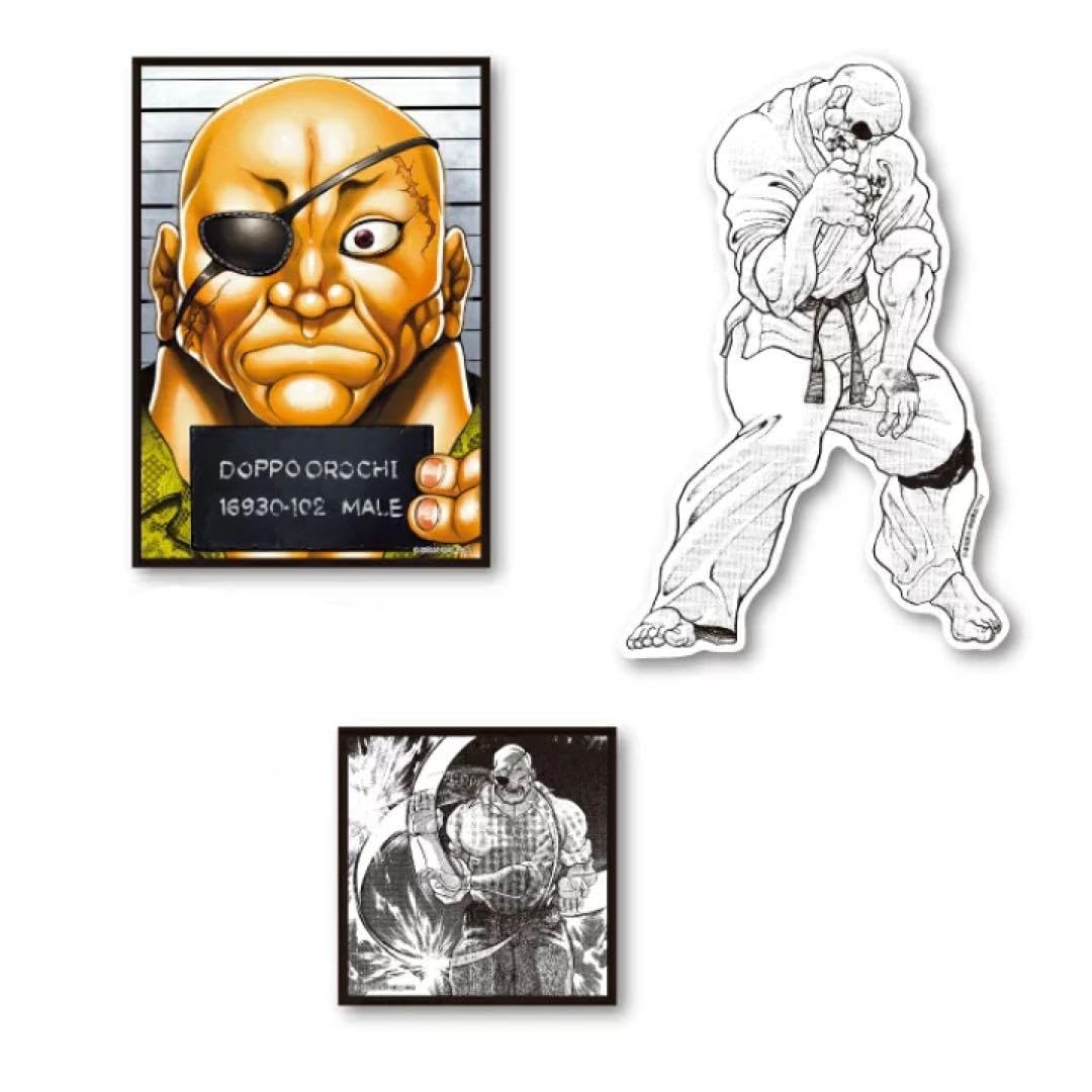 専用　愚地独歩シール Amazon.co.jp: グラップラー刃牙 愚地独歩 ステッカー 3枚セット