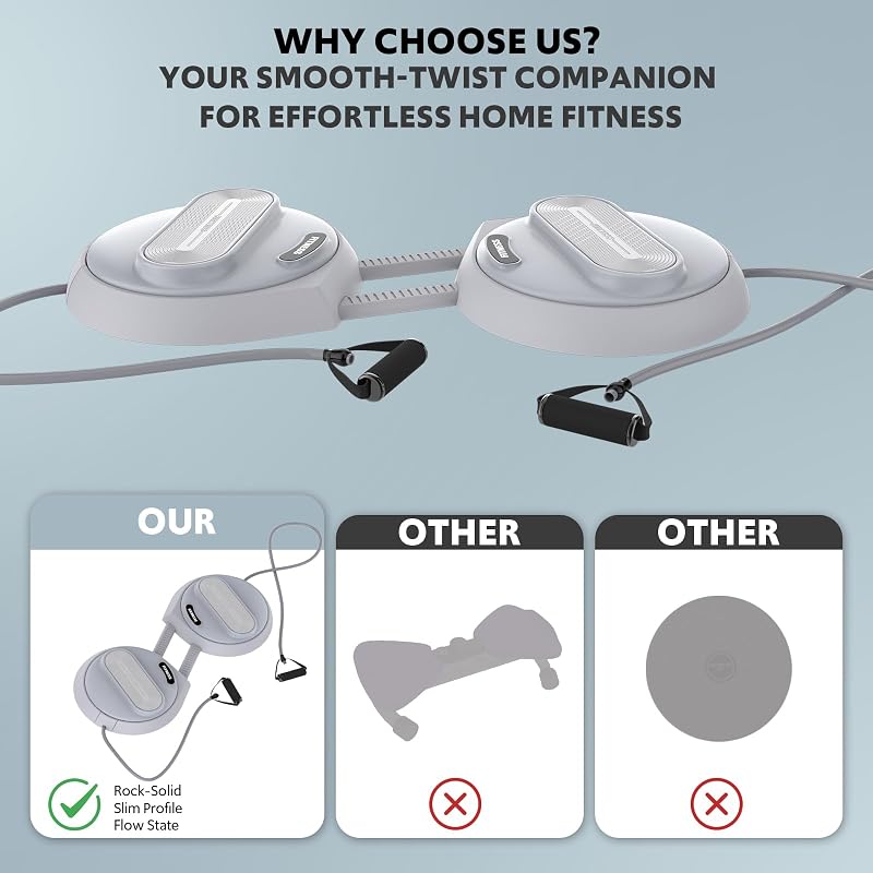 Bulufree Waist Twisting Machine – Includes detachable resistance bands