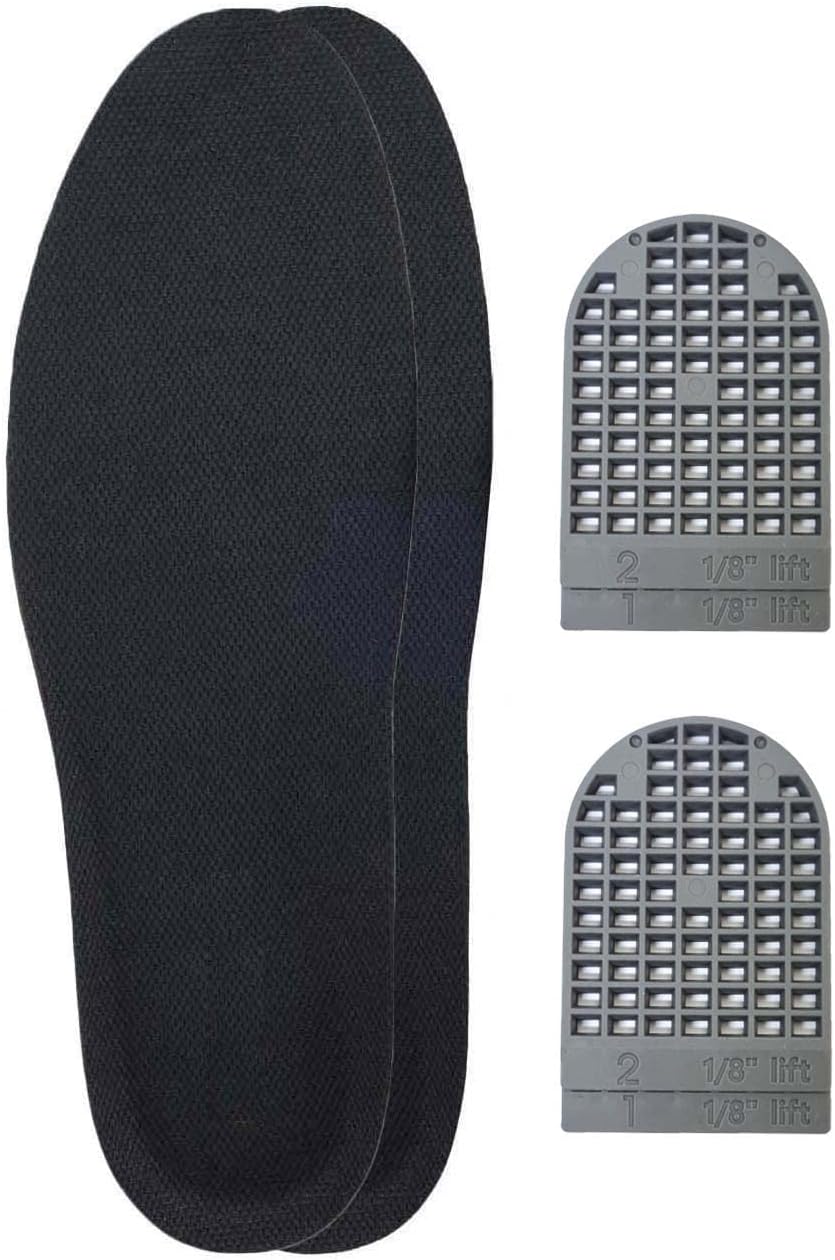 1/8 Inch(3mm) Full Length Insoles and Additional Lifts for Leg Length Discrepancies (2 Lefts(Large))