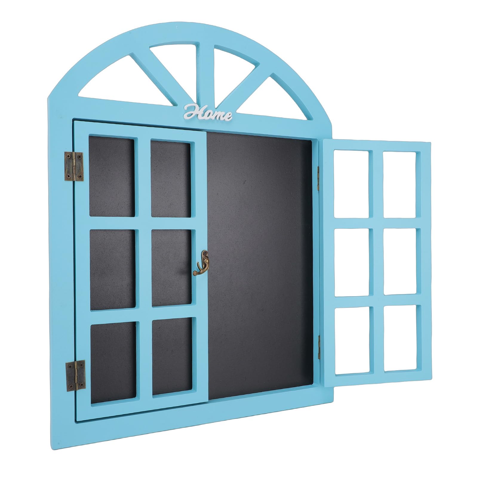 SEAFRONT Hängendes Kreidetafel-Schild, Löschbares Nachrichtenbrett aus Massivem Holz mit Fensterrahmen für die Inneneinrichtung eines Cafés, 20,5 X 15,7 Zoll (7702A-01)