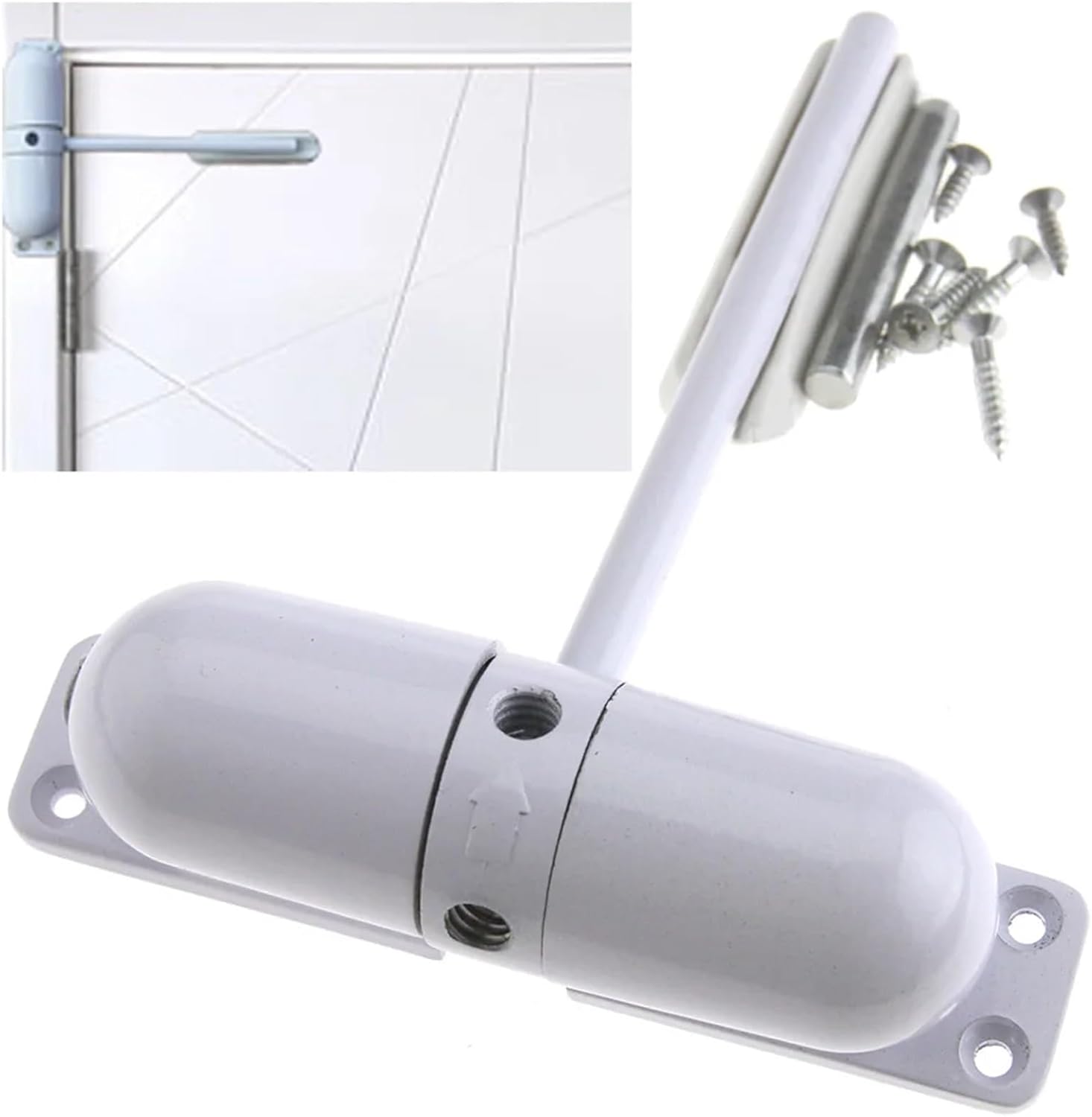 Spring Door Closer Mounted Adjustable Portable for Home Office