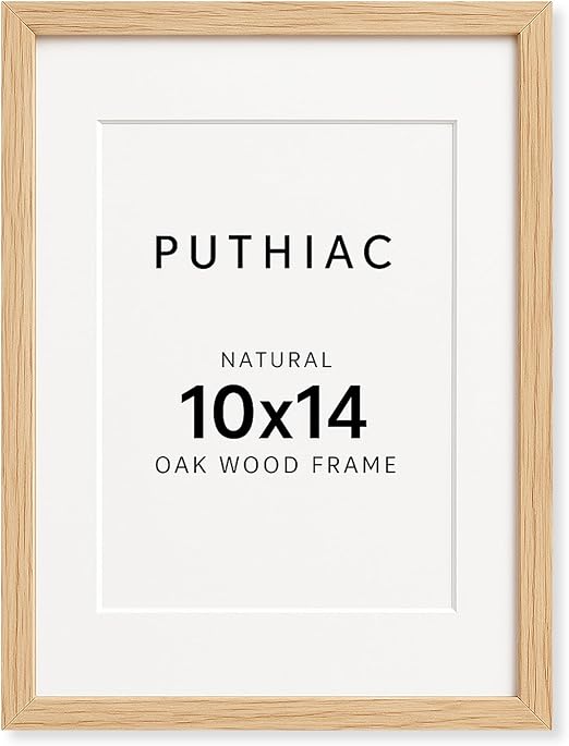 10x14 Oak Wood Picture Frame - 10"x14" Poster Frames for Wall, 10x14 Picture Frames for Wall, 10 x 14 Picture Frames, 10 x 14 Frames for Wall(1 Pack, Beige)