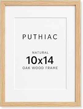 10x14 Oak Wood Picture Frame - 10"x14" Poster Frames for Wall, 10x14 Picture Frames for Wall, 10 x 14 Picture Frames, 10 x 14 Frames for Wall(1 Pack, Beige)