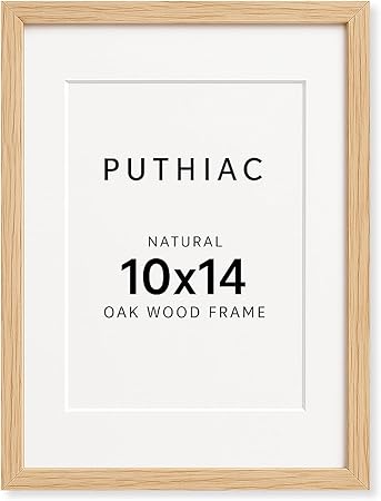 10x14 Oak Wood Picture Frame - 10"x14" Poster Frames for Wall, 10x14 Picture Frames for Wall, 10 x 14 Picture Frames, 10 x 14 Frames for Wall(1 Pack, Beige)