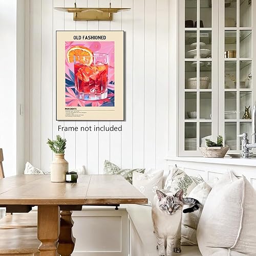 Miniatura 5 de GyXzodonti Pósteres de cóctel a la antigua, arte de pared de cóctel retro, decoración de pared de cóctel, bebida, decoración de carrito de bar,