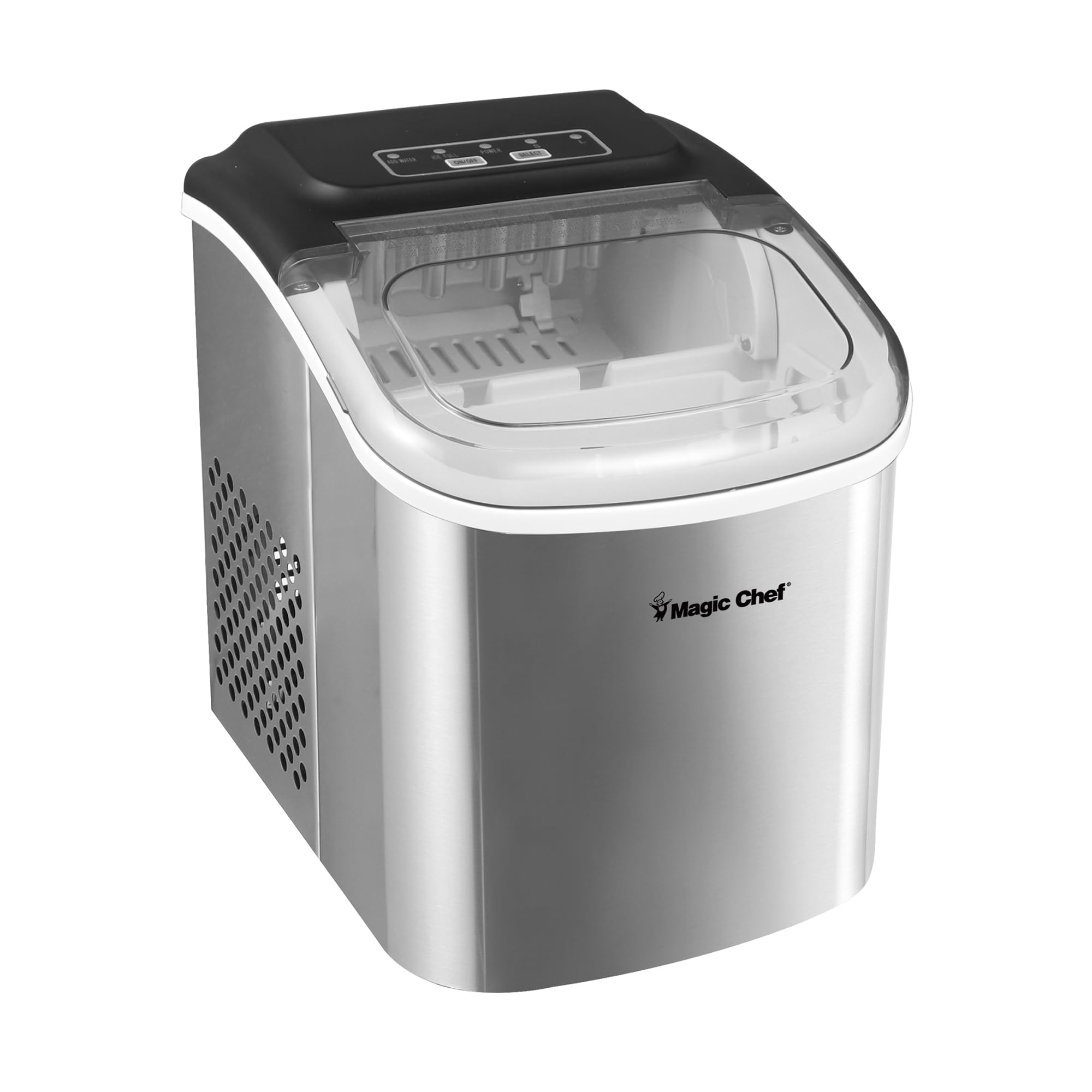 27 Lb. Portable Countertop Ice Maker In Stainless on Fridge.com - View 3