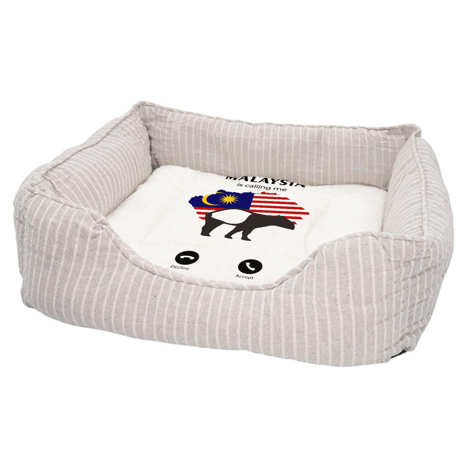 Panier pour chien rembourré qui ne glisse pas grâce à sa base