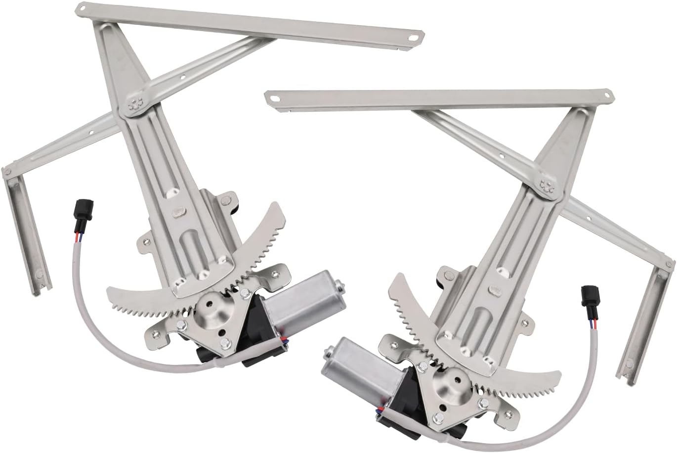 Vurkcy Front Driver & Passenger Side Power Window Regulator with Motor Compatible with Chevy Colorado, GMC Canyon 2004-2011, Isuzu i-280 i-350 2006, i-290 i-370 2007-2008, Replace OE 741-014 741-015