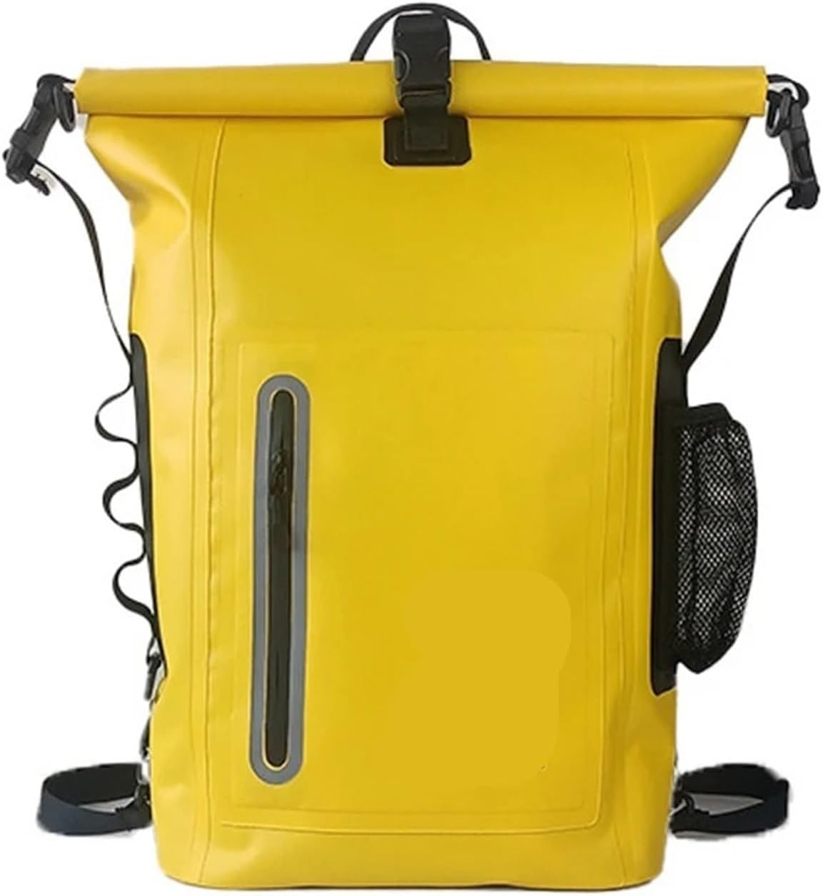 KLVN Waterproof Kayak Dry Bag Drift Swimming Backpack Large River Trekking Shoulder Beach Diving Dry Rafting Canoeing PVC Camping Bag(Yellow)