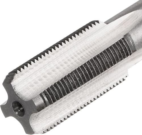 Miniatura 5 de uxcell Métrico M18 Rosca 1.25 paso 4 flautas rectas H2 herramienta de aleación de acero inferior y tornillo cónico juego de roscas para reparar 1 par