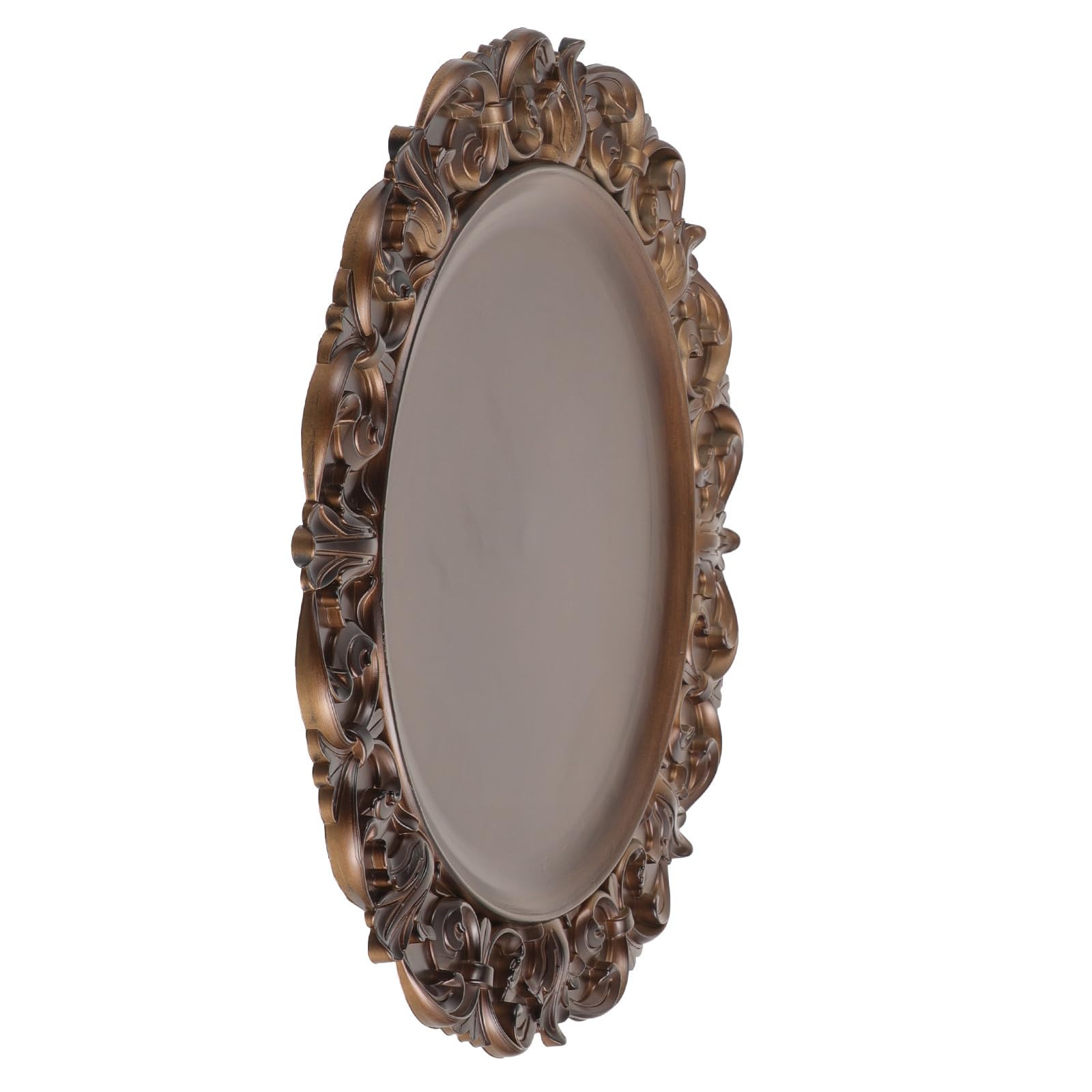 Plato decorativo vintage dorado retro de PP para servir aperitivos y decoración de mesas