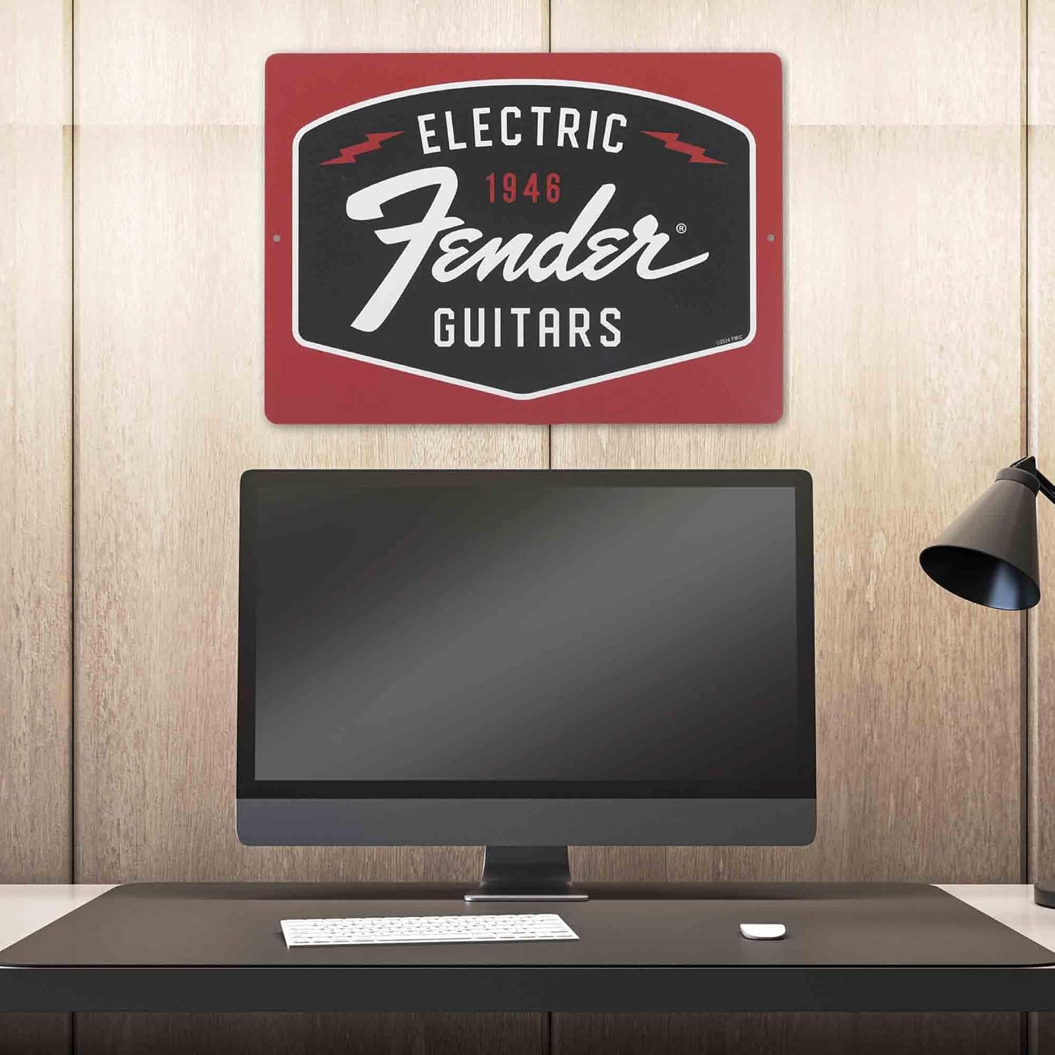 Fender Electric Guitars Metal Sign image 5