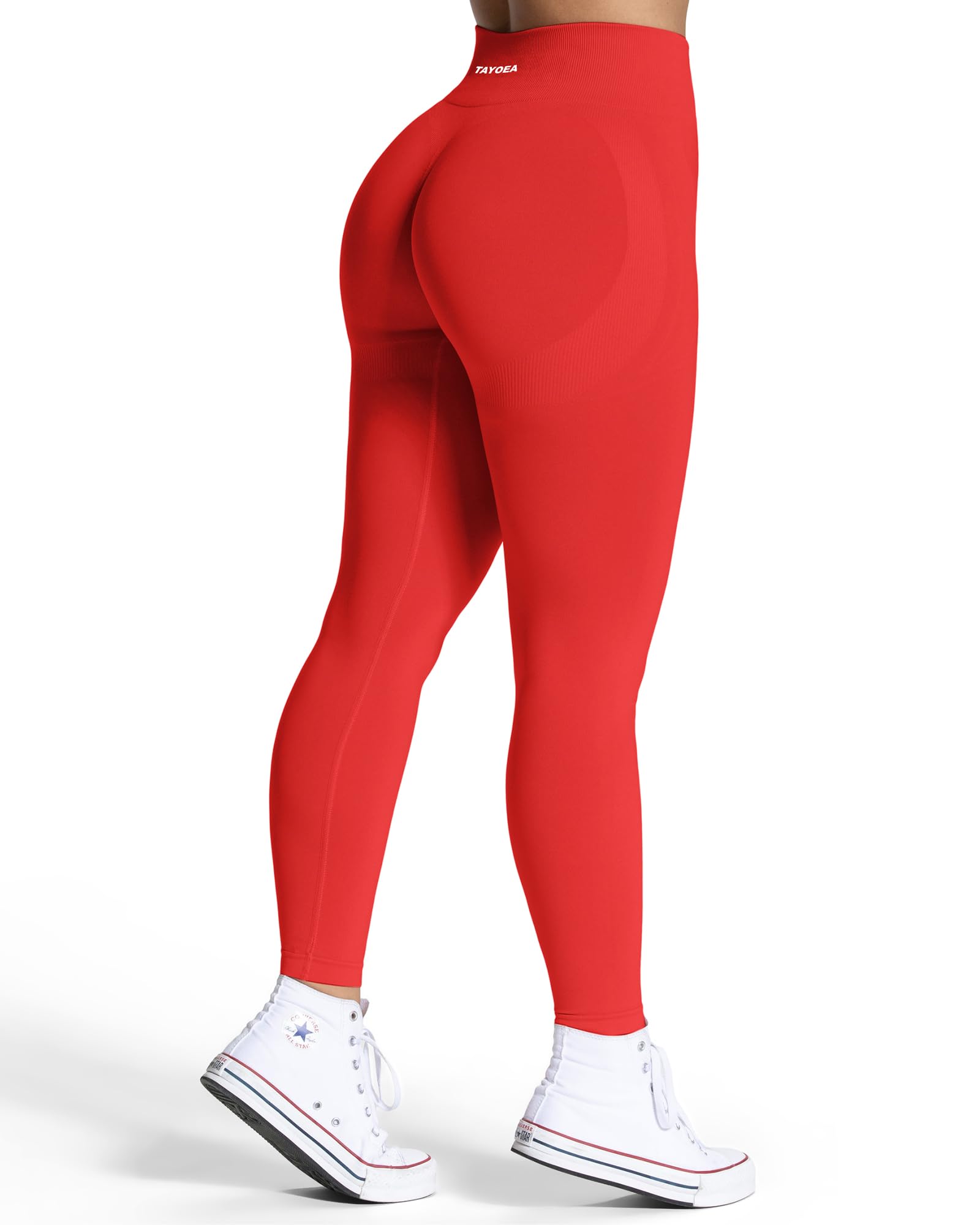 TAYOEA Sport Leggings Damen Push Up Booty Lifting Sportleggins Seamless Scrunch Butt Sporthose für Yoga Gym und Alltag