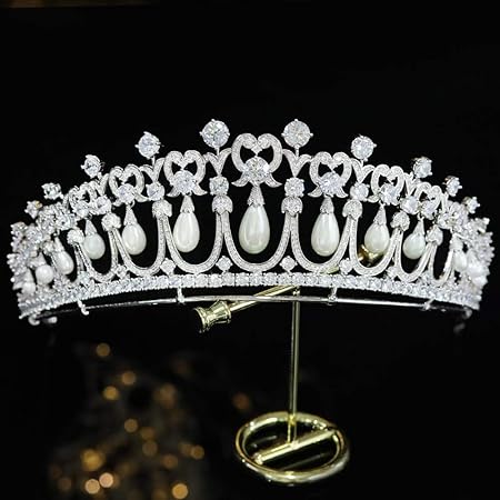 Bridal Hair Jewelry Rhinestones Zirconia Tiaras and Crowns Princess Queen Diadem For Brides Women Headpieces Wedding Accessories