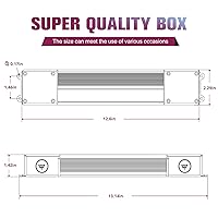 Vista 2 de EMITEVER Controlador LED regulable Triac de 150 W, fuente de alimentación regulable de 100-277 VCA a 24 VCC, transformador IP67 impermeable