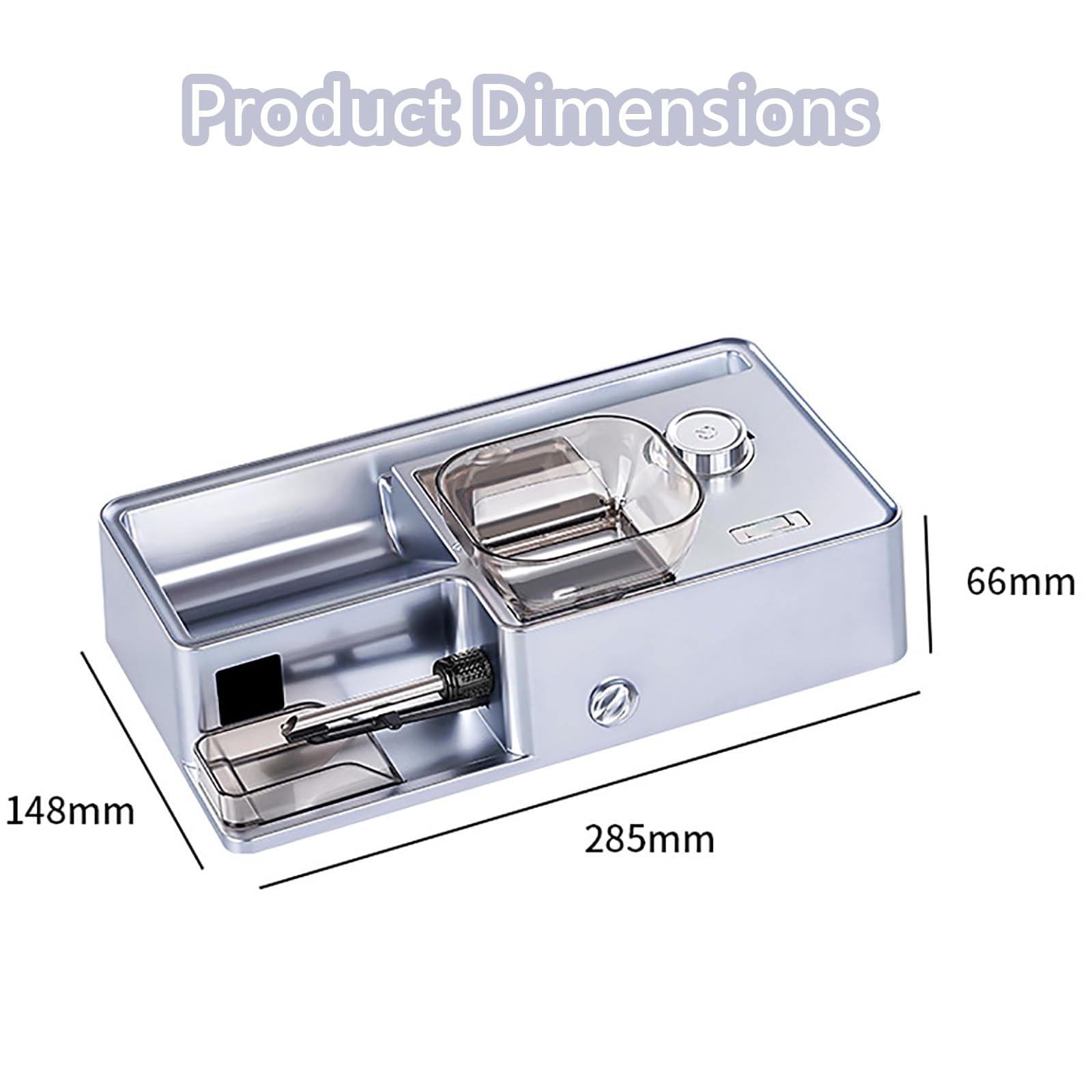 Macchina per rollare sigarette, macchina portatile per sigarette con contatore automatico, regolazione della velocità, doppio stoccaggio materiale, per tubi da 6,5 mm o 8 mm