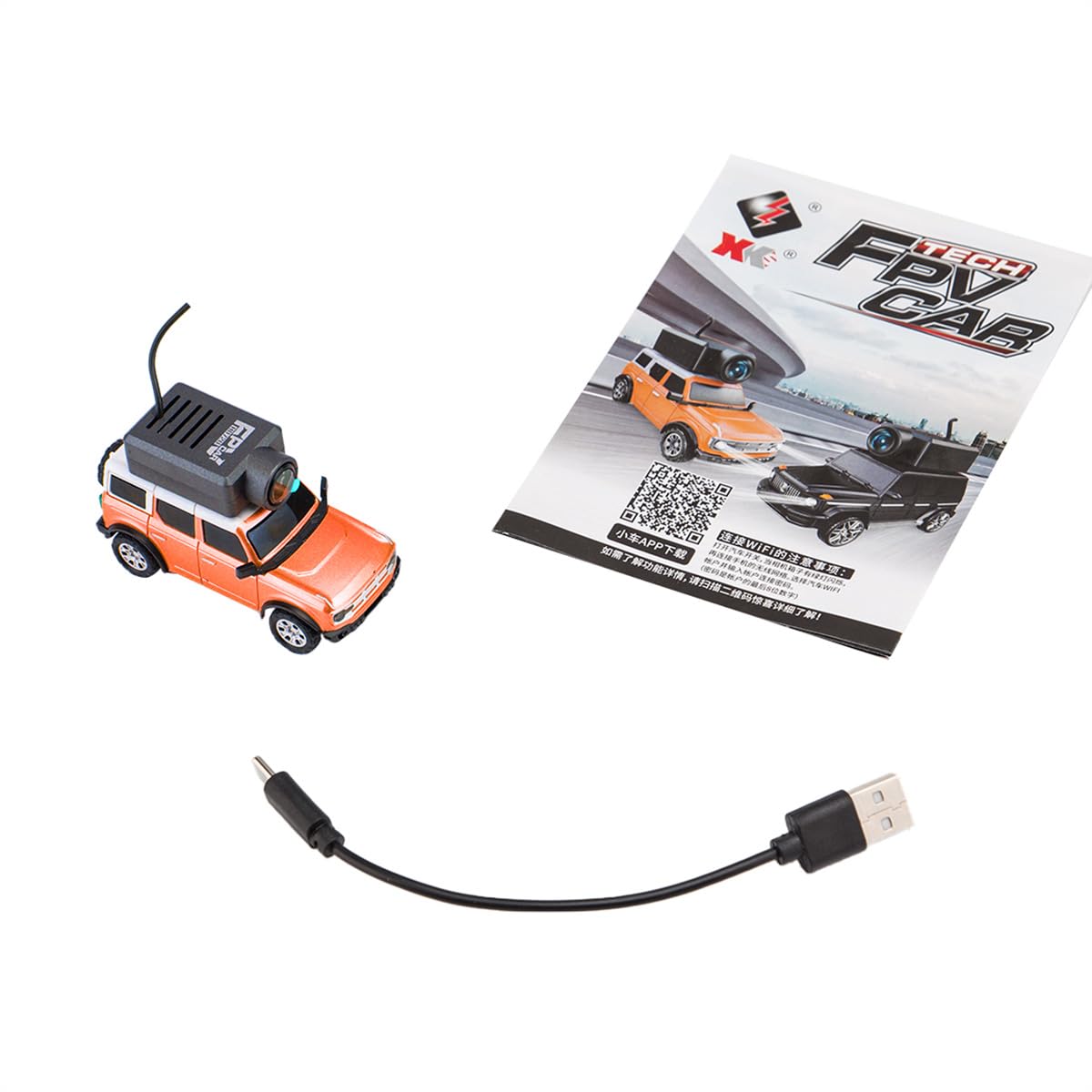 PizazzToy Mini RC Cars for Adults, 1/64 Scale APP-Controlled Fully Proportional FPV Mini RC Crawler Car with APP Auto-Pairing, WiFi Module Control and Camera (RTR Version)