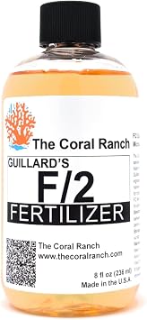 Guillards F/2 Formula Microalgae Fertilizer Concentrate Phytoplankton Culture Media for Reef Tank, Copepods, Rotifers, Brine Shrimp Food | Made in USA | 8 fl oz 236ml