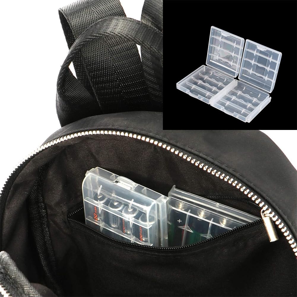 DIY Plastic Battery Storage Case AA LR6 HR6 Clip Holder Container 1X2X