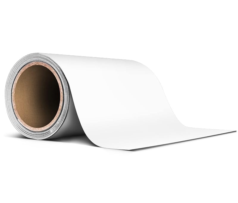 Fita adesiva de vinil para pinstripe VViViD branca fosca com canais de ar – 10,16 cm x 6,10 m
