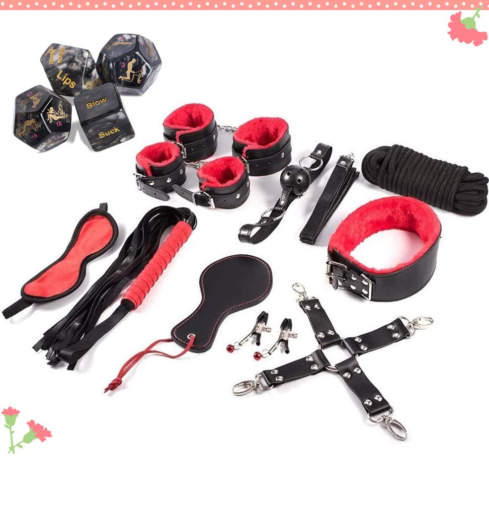 Set di dadi e cinghie da gioco divertenti da letto con supporto per fogli flessibile antiscivolo per una facile installazione