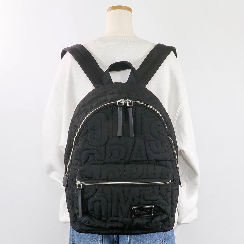 Marc Jacobs Nylon Quilted Backpack (Black), Large