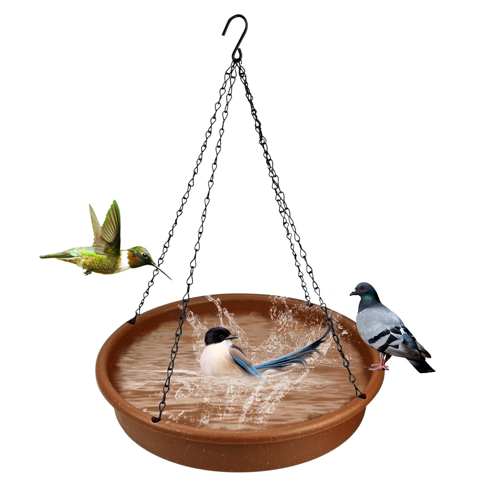 Arquivet Mangiatoia Acciaio Inox Per Uccelli - Con Gancio, 560 Ml, Per Gabbie Pappagalli - Foto 5