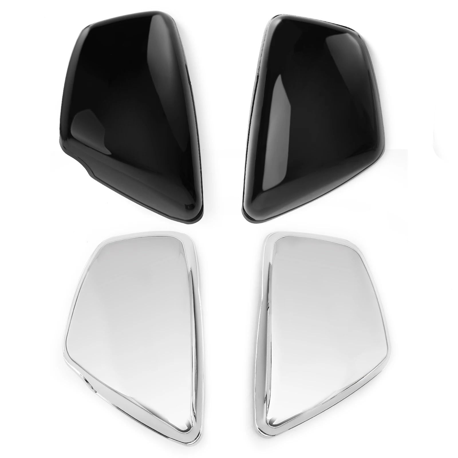 Coperchio Laterale della Batteria Sinistro e Destro Compatibile con Yamaha XV 700 750 1000 1100 Virago dal 1984 in Poi