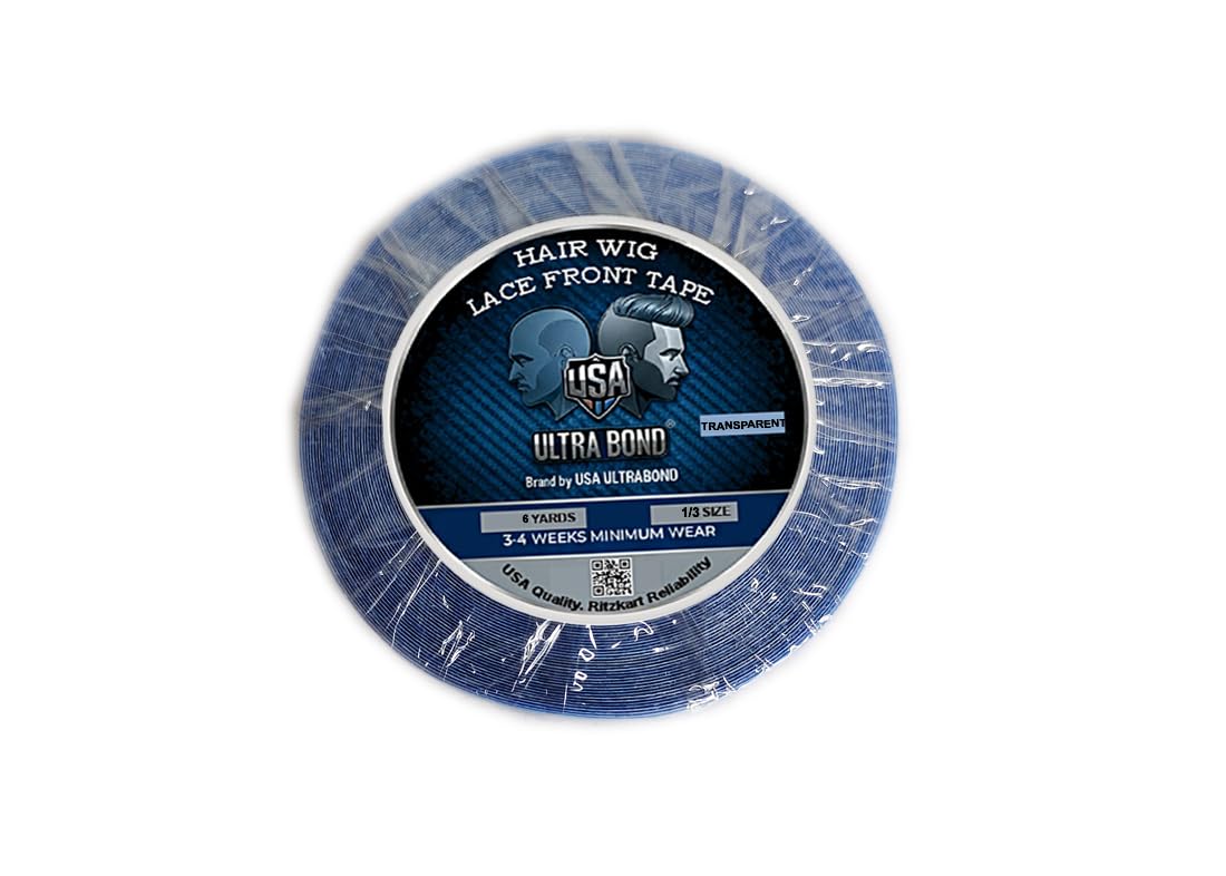 Ritzkart Ultrabond Lace Front Tape 3–36 Yards Waterproof Double-Sided Wig Tape Strong Adhesive for Hair System 2–4 Week Hold Invisible Easy to Apply & Remove Long-Lasting Bond-Blue (1/3 x 6 yard)-image-43