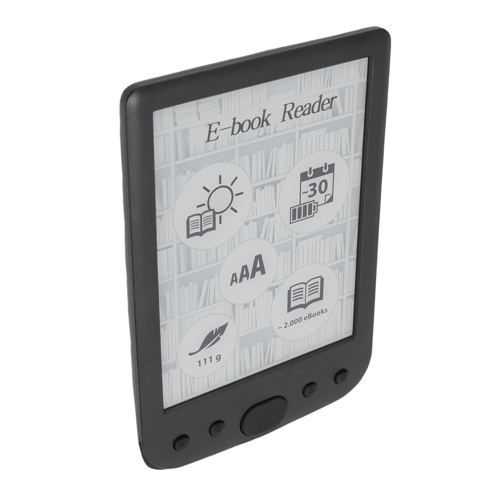 Lector Electrónico con Pantalla Táctil Lector de Libros Electrónicos con Efecto de Pantalla Similar Al Papel con Amplia Compatibilidad para Lectura de Documentos (4G)