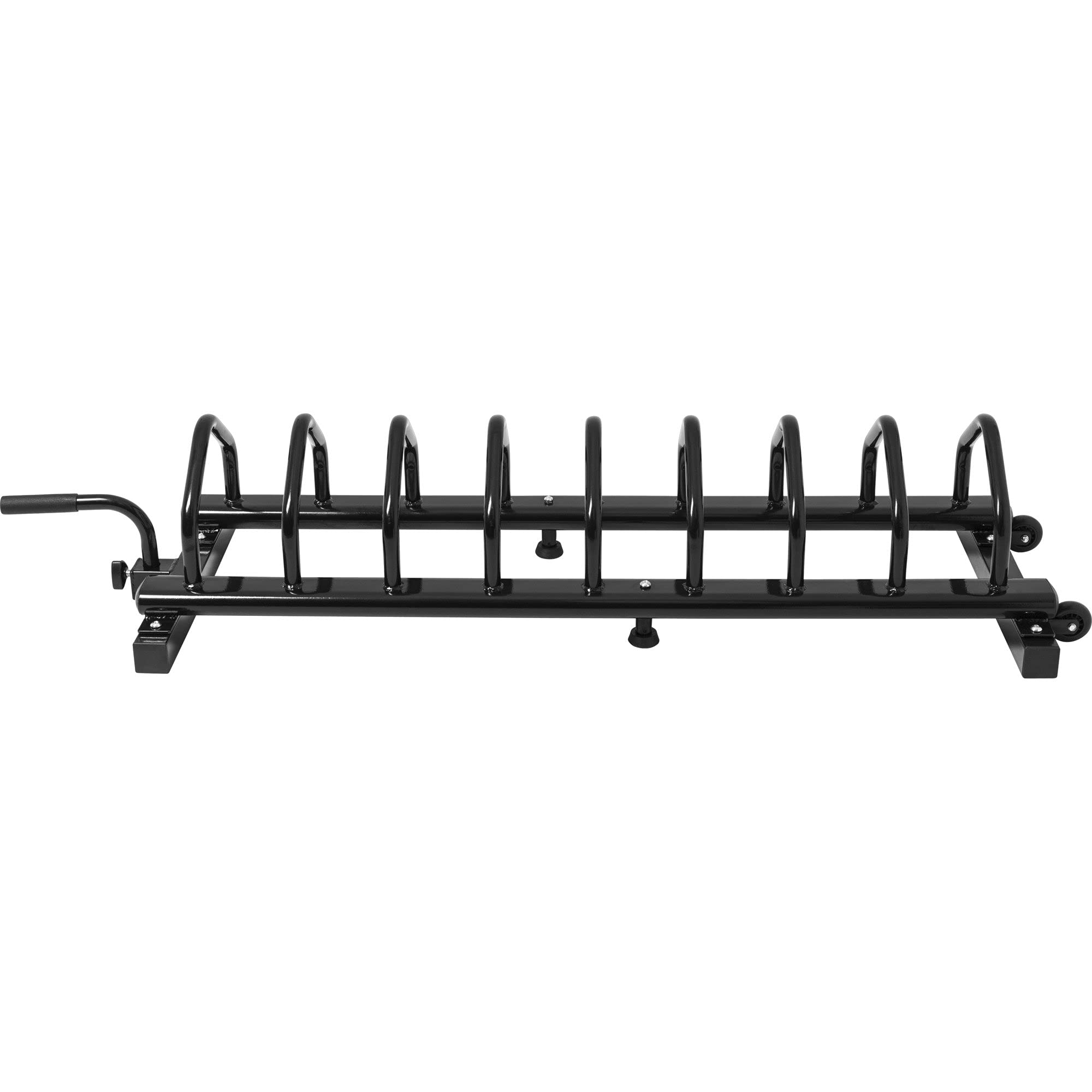 GORILLA SPORTS® Hantelscheibenständer - mit 30 mm und 50 mm Scheibenaufnahme, 151 x 53 x 30 cm, bis 400 kg Belastbar, Schwarz - Hantelständer, Hantelablage, Hantelscheibenablage für Gewichtsscheiben