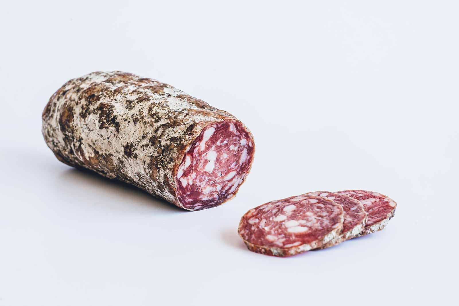 Saucisson sec de campagne Artisanal - Porc Francais - Sélectionné par vos Champions du Monde de Boucherie - 1 pièce 350g - Panier Gourmand Charcuterie - Idée Cadeau apéro