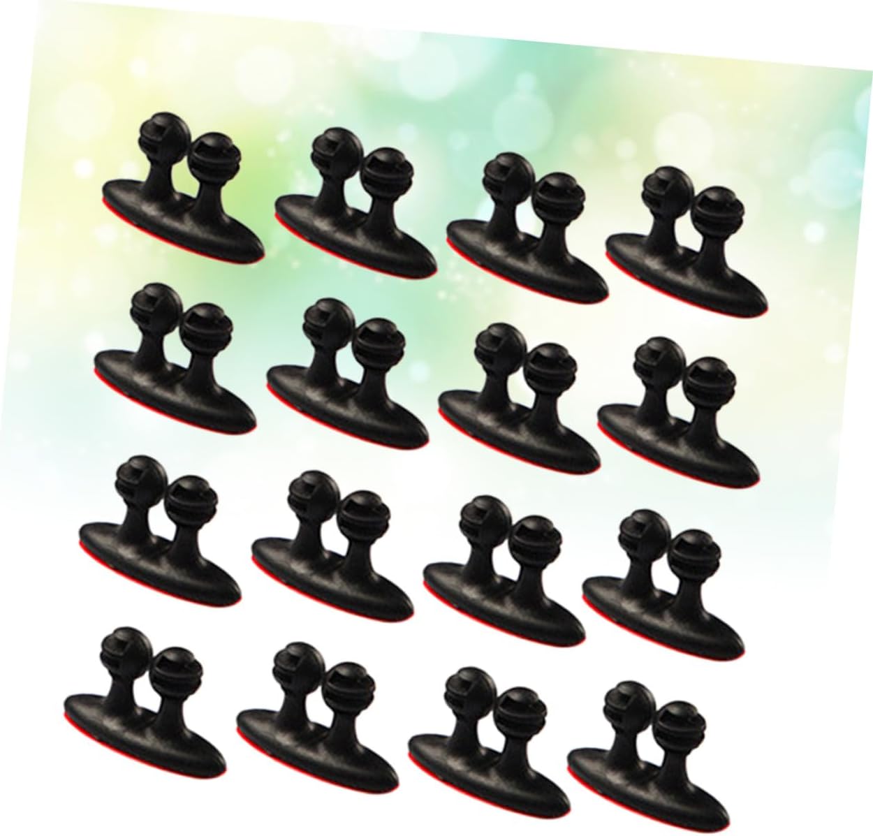 Cable Clamp Holder Pack Reusable Car Cable Clips Black Cord Management Ties for Charger Earphone Electric Cords