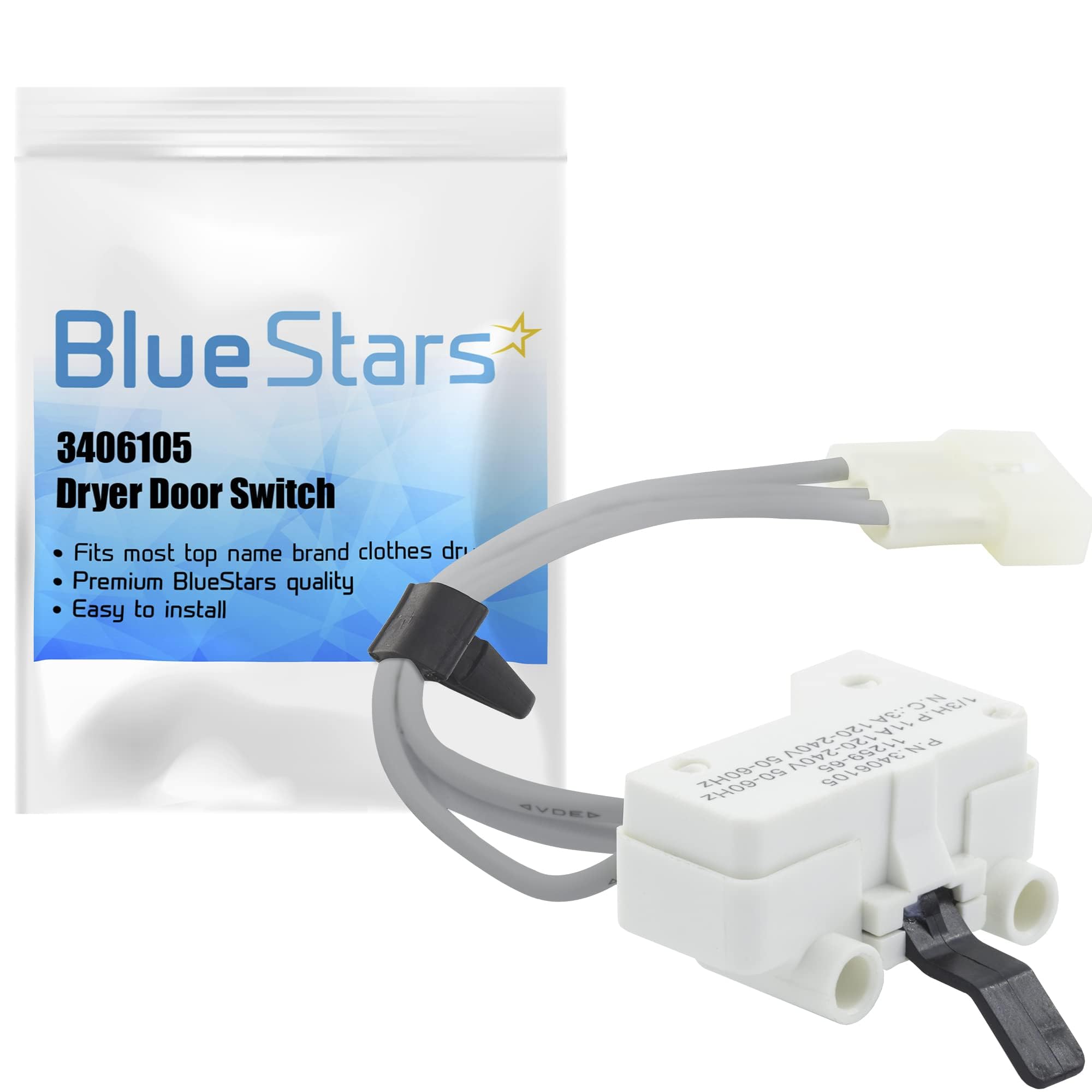 Amazon.com: BlueStars Ultra Durable 3406105 Dryer Door Switch