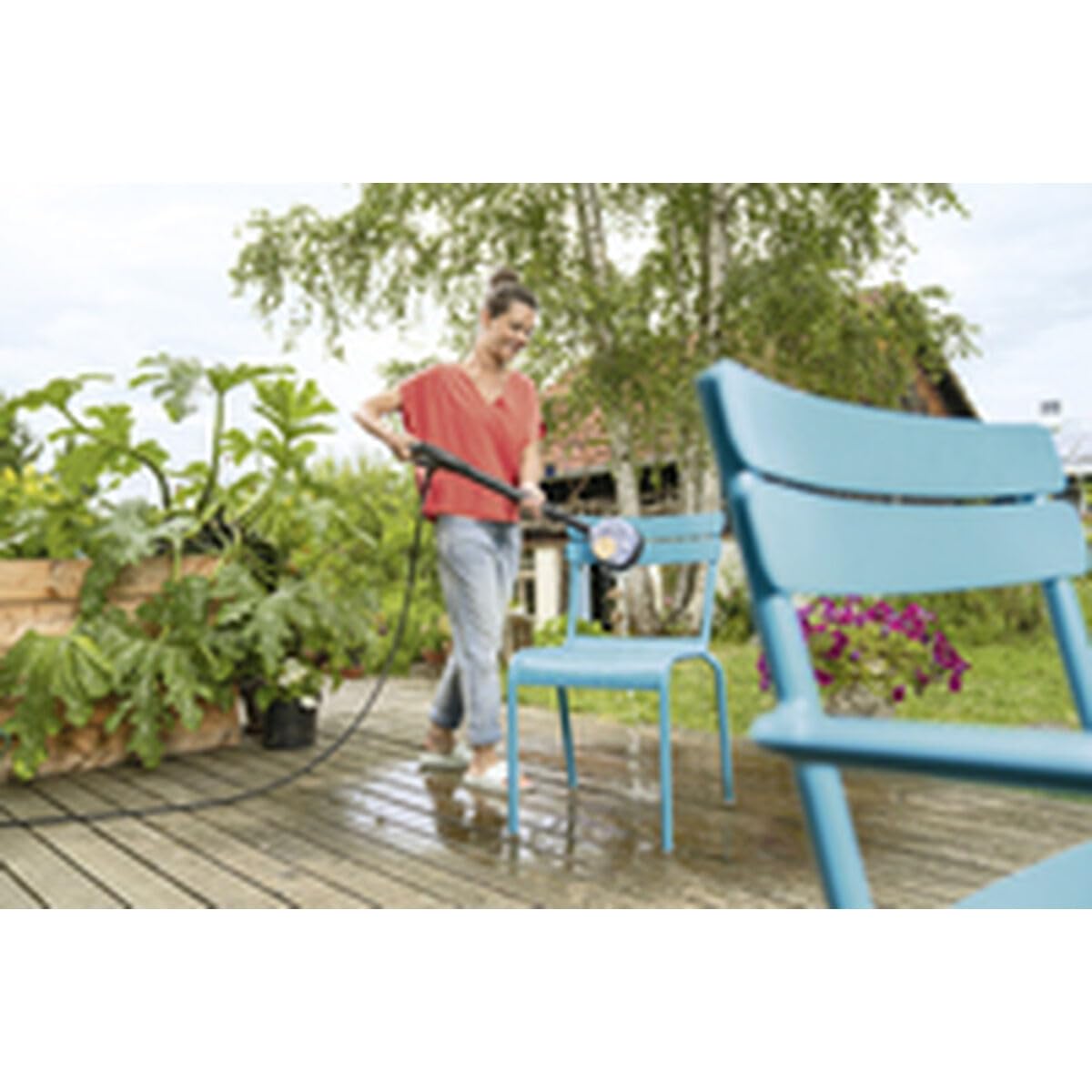 Kärcher Brosse De Lavage Rotative WB 130, avec Embout Universel, Interchangeable, Accessoires pour Nettoyeurs Haute Pression K2-K7 Kärcher, Application : Fenêtres, Meubles De Jardin, Véhicules