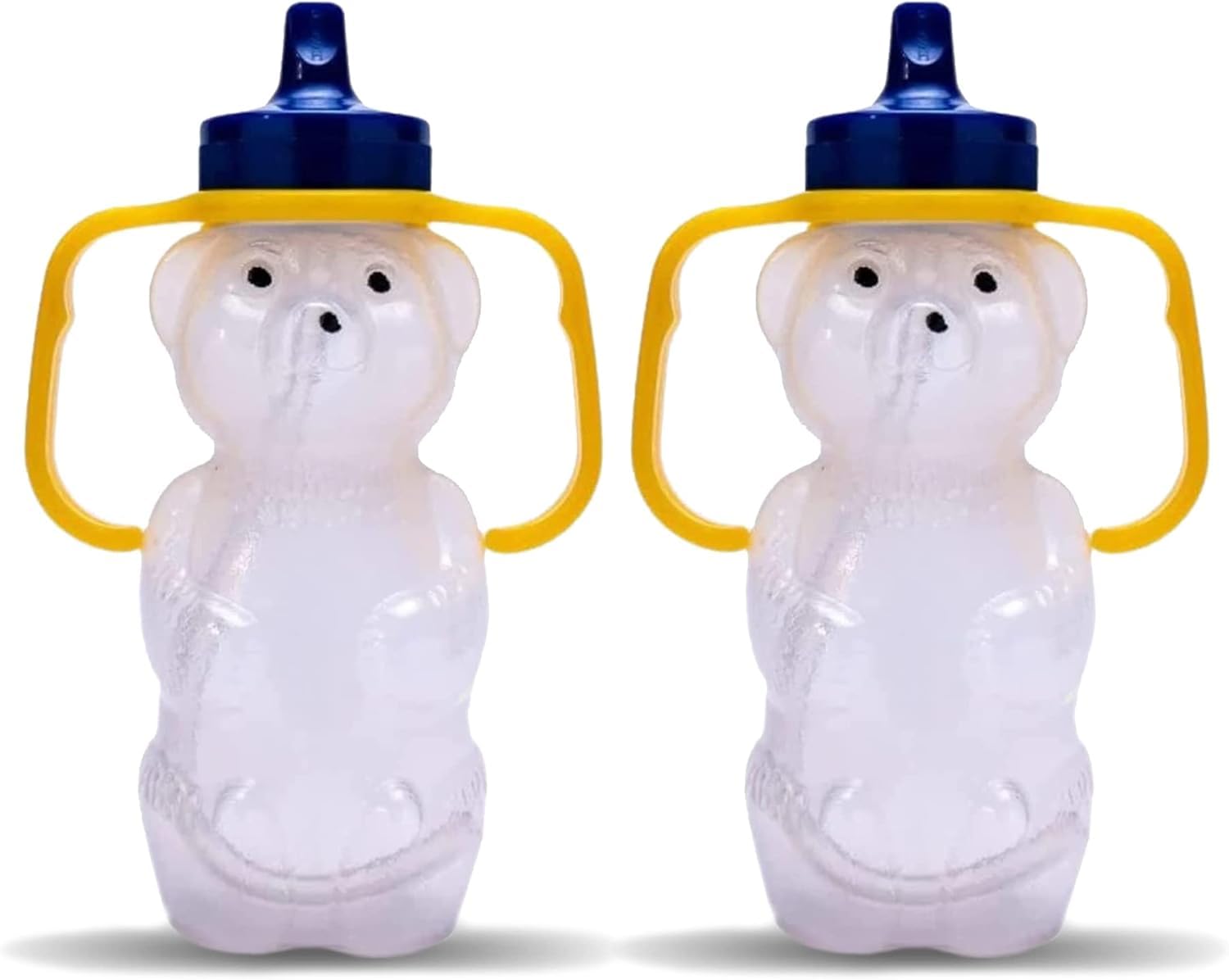 TalkTools Honey Bear Straw Cup with Handle, 7oz – Soft Straw Trainer for Babies & Toddlers 4+ Months – Easy-Grip, Dishwasher Safe.