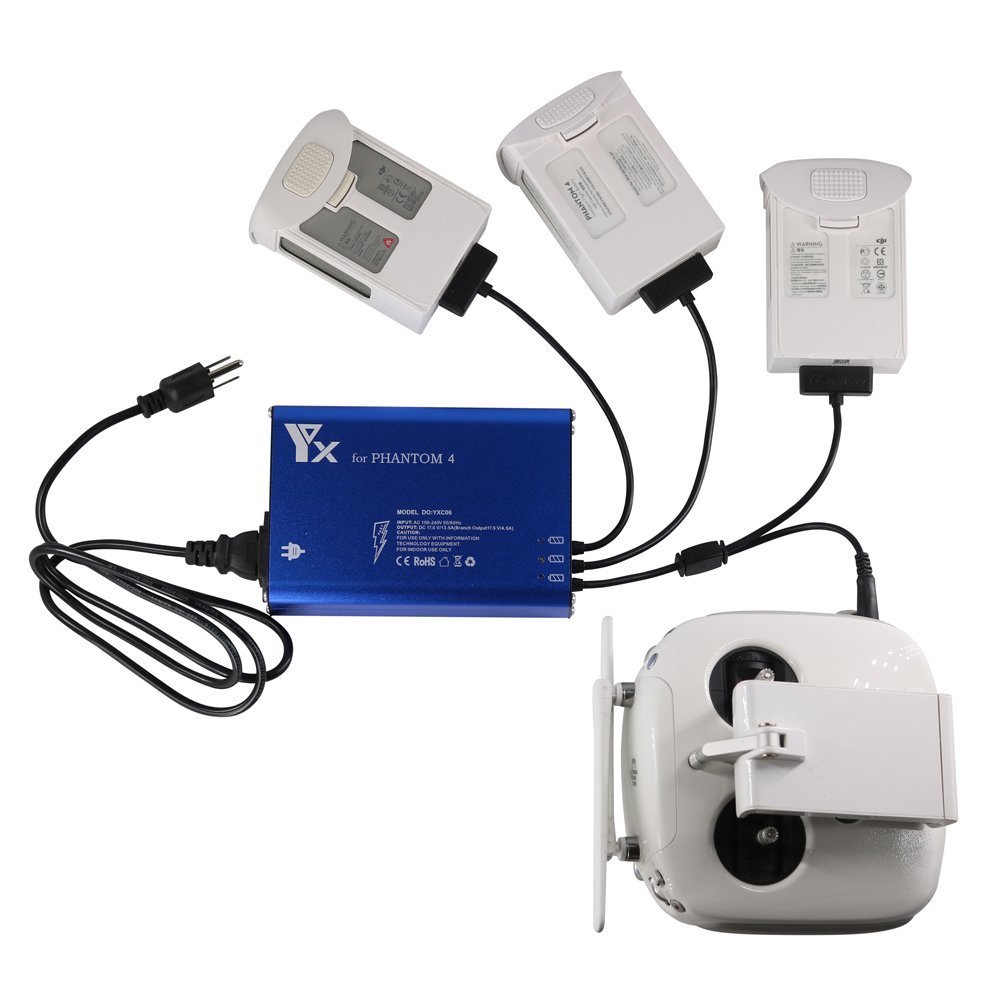 4 in 1 Rapid Battery Charger for DJI Phantom 4 / DJI Phantom 4 Pro