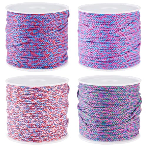 Cordón de nudo chino de 1,2 mm para joyería hecha a mano y proyectos de macramé 2