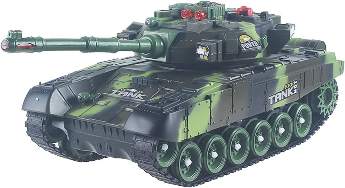 Mini Panzer Tanques Teledirigidos, Escala Mini Tanque Control Remoto De Juguete para Regalo De Niños Carro Vehículo Militar, Disparos Simulación Y 300°Giratorio Torre